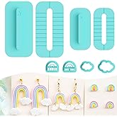 Tainsky Rainbow Guide Polymer Clay Tools, 8 Shapes Rainbow Shaper Polymer Clay Cutters, Rainbow Guide Earring Guide for Polymer Clay Earrings