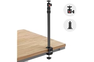 SMALLRIG SELECTION SmallRig Camera Desk Mount Table Stand, Adjustable Light Stand 15"-35", Tabletop C Clamp for DSLR Camera, Ring Light, Live Streaming, Photo Video Shooting