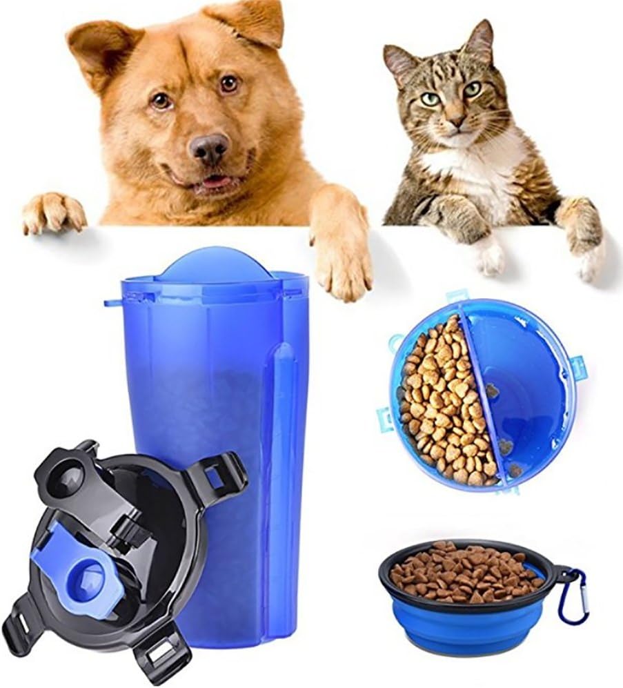 dual dog food storage container