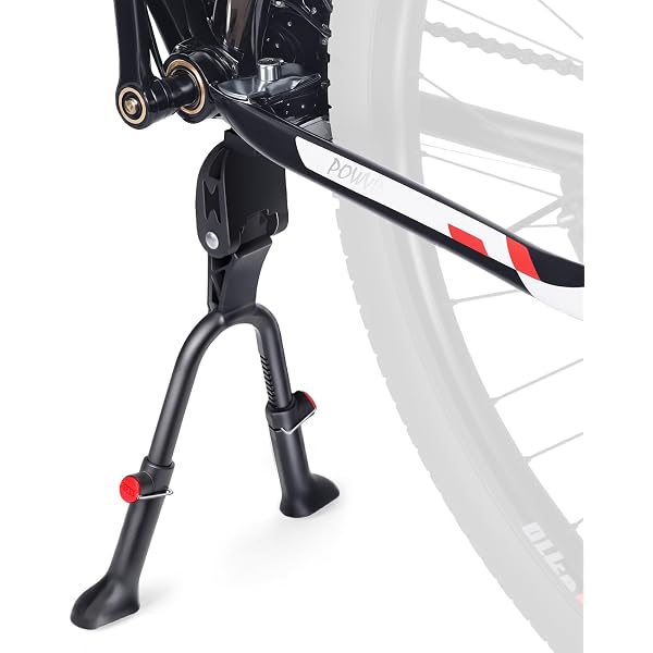 Adjustable Kickstand Center Mount Double Leg Bike Kickstand - Adjustable Aluminum Alloy For 24-28" Bicycles Adjustable Bicycle Stand