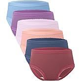 BAMBOO COOL Women's Underwear Soft Panties for Women Full Coverage Ladies Underpants Full Coverage Briefs，6 Pack