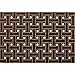 CleanScrape Deluxe Door Mat, 2-Foot by 3-Foot, Weave Brown