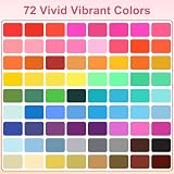 Funnasting 72 Colours Dual Tip Brush Pens for Drawing Calligraphy view 2