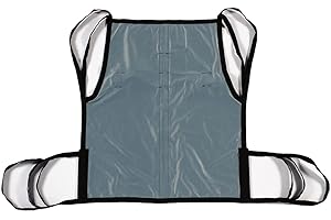 Patient Aid One Piece Patient Lift Sling with Positioning Strap, Comfy Polyester Mesh Fabric Full Body Sling with Lifting Straps, Mobility Aids Transfer Sling Size Large, Weight Capacity 200-450 lbs