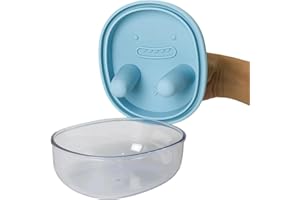 2-in-1 No-Mess Snack Container,Lid Comes with Fingertip Cover,Reusable Leak Proof Portable Food Storage Silicone Lid, Keep Ha