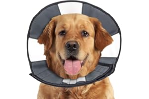 ZenPet Recovery Cone E-Collar for Dogs & Cats – Soft, Comfortable, Safe & Stress-Free Healing After Surgery, Adjustable Design, Secure Custom Fit (X-Large)