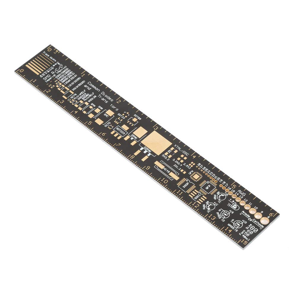 Printed Circuit Board Engineering Ruler, Multifunctional Ruler, 6Inch 15CM Printed Circuit Board Ruler, PCB Ruler Measuring Tool for Rules