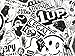 DreamerGO Graffiti Stickers 100 Pieces Black and White Smooth Car Motorcycle Bicycle Skateboard Laptop Luggage Vinyl Sticker