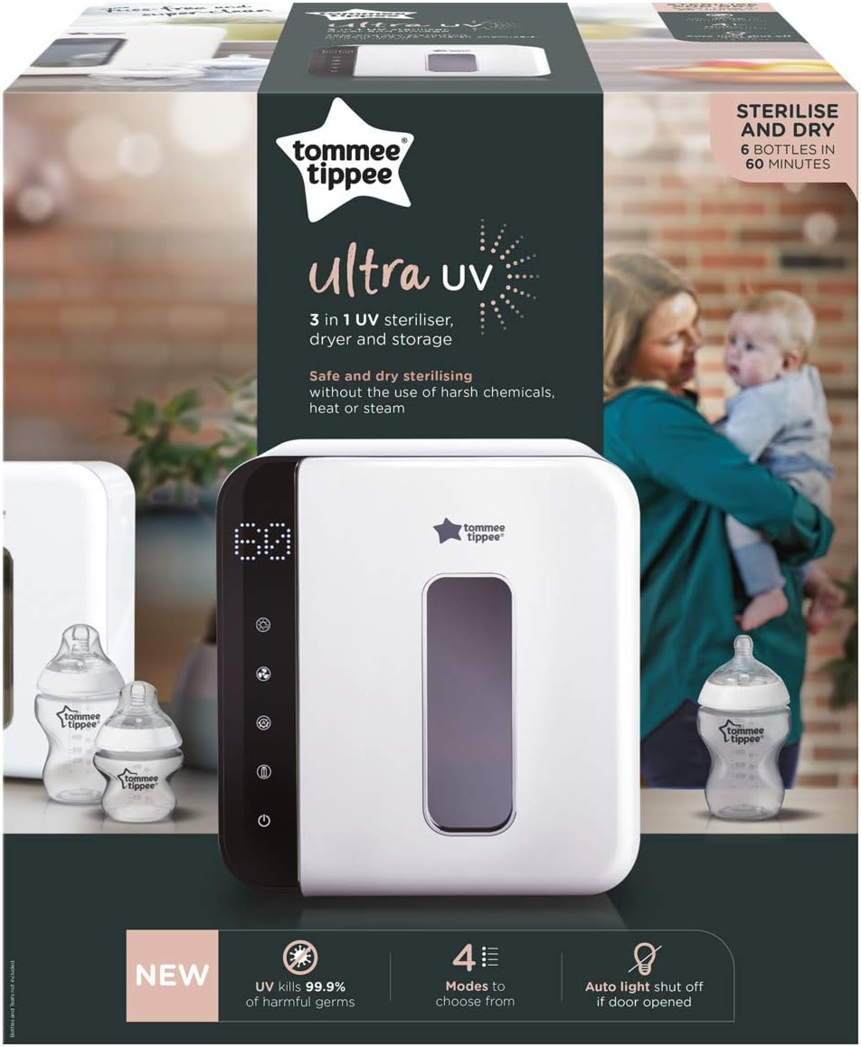 Tommee Tippee Ultra UV Steriliser, Dryer and Storage, White - Image 3