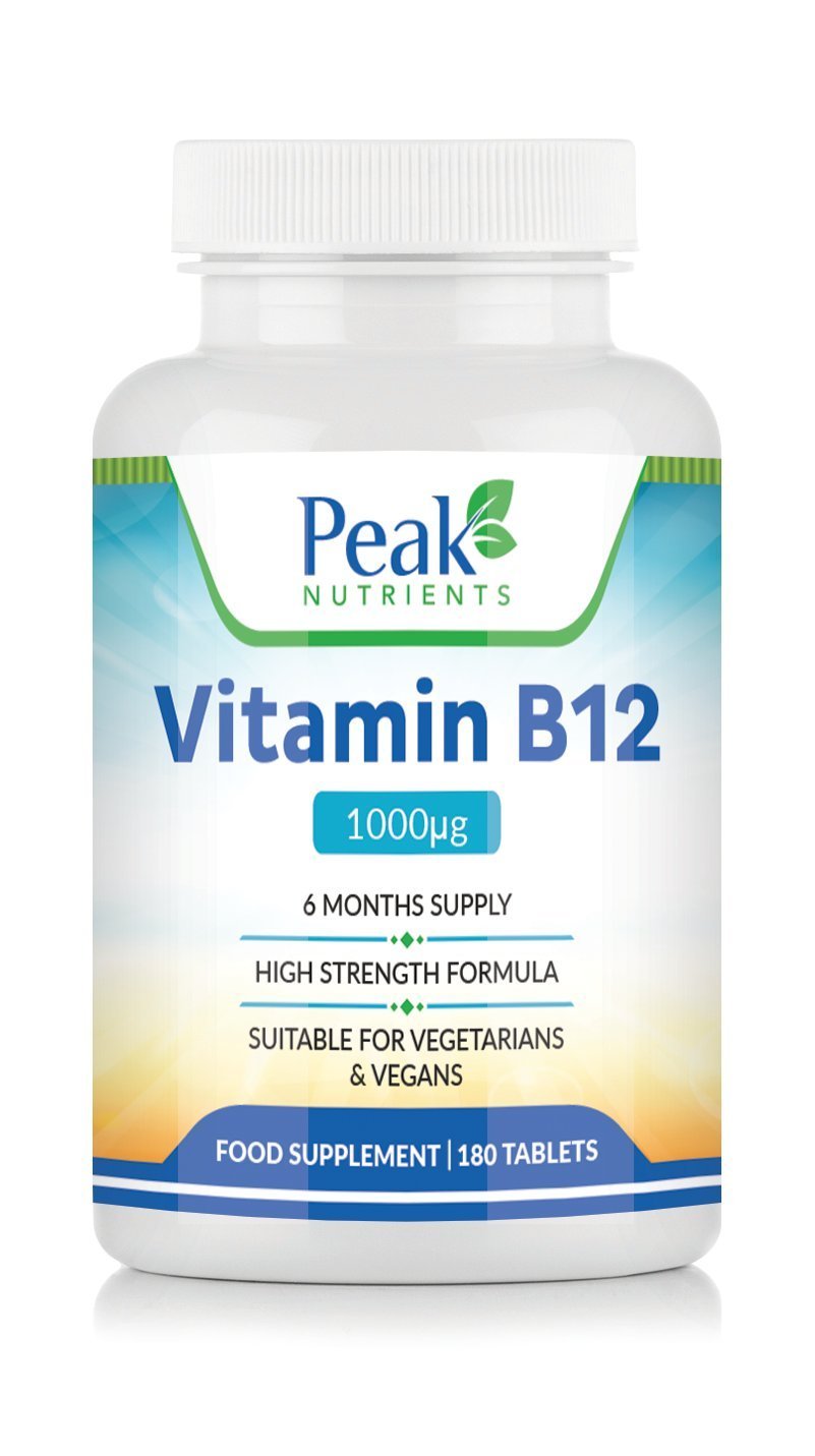 Vitamin B12 1000mcg 180 Tablets (6 Months Supply), Assists With The Immune System And Red Blood Cell Formation Improving General Tiredness And Fatigue.