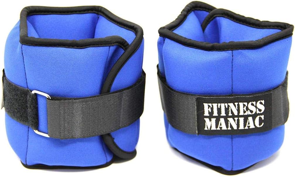 Ankle Weights, Durable Wrist Weight 4lbs 6lbs 8lbs 10lbs Neoprene one Pair Adjustable Strap for Fitness, Exercise, Walking, Jogging, Gymnastics, Aerobics, Gym