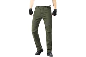 MOETCEYS Armored Motorcycle Pants Men Riding Jeans Motorbike Dirt Bike Denim Pants Racing Gear with Hip Knee Protective Pads