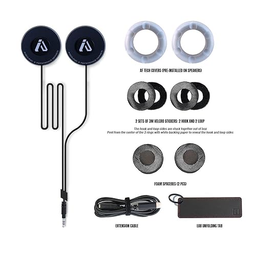 I A S U S High Def XSound 4 Helmet Speakers - Motorcycle Snowboard Helmet  Speakers - Works with Most Comms with Earbud Ports  Includes Accessories  for Install in Saudi Arabia | Whizz Helmet Communication