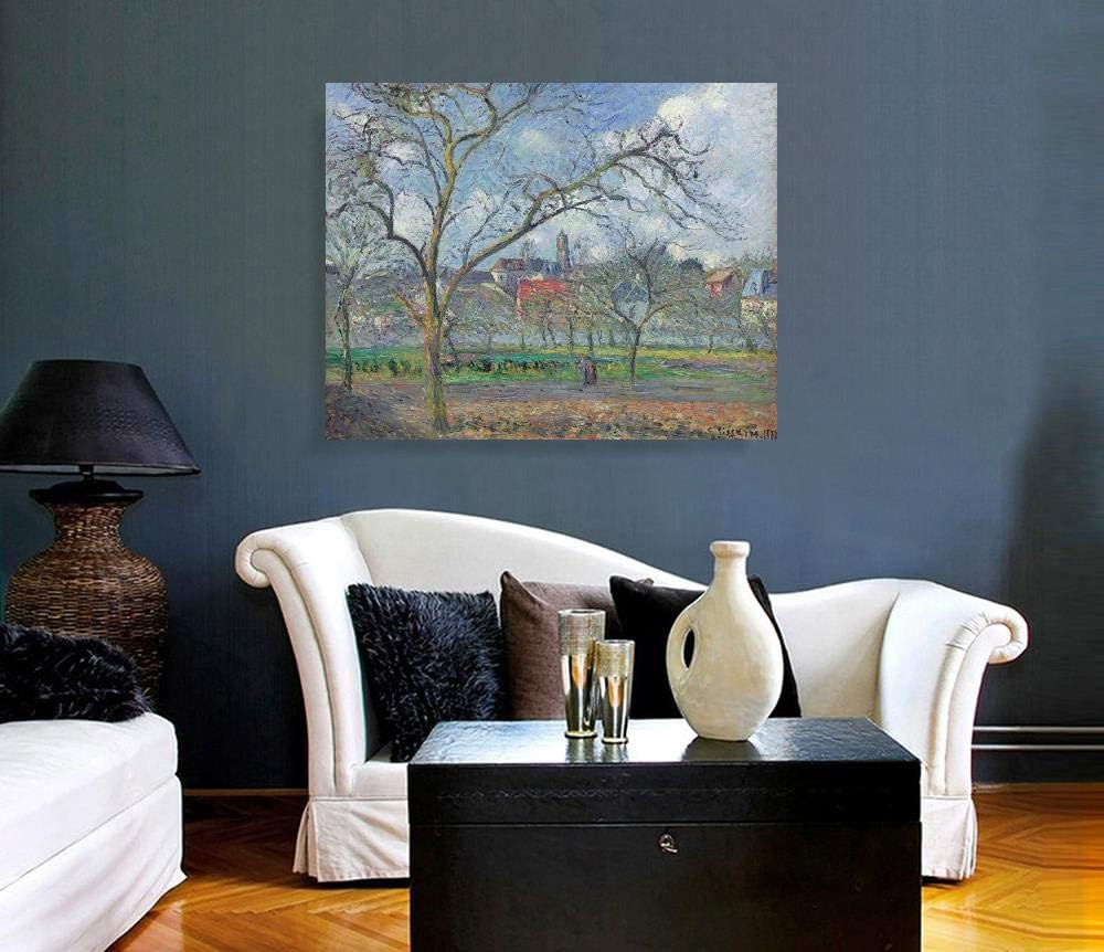 JH Lacrocon Camille Pissarro - Huerto Saint-Ouen-LAumone Invierno ...