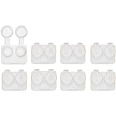 Deep Well Flip-top White Contact Lens Cases (12)
