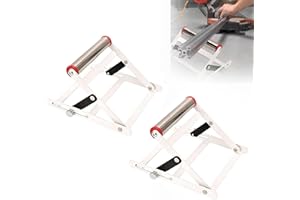 SSFUN Adjustable Cutting Machine Support Frame, Adjustable Height Table Saw Stand, Metal Cutting Machine Work Support Stand, Foldable Cutting Machine Support Frame, Cutting Machine Attachment (2Pcs)