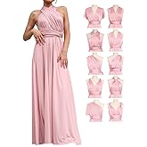 GORAIS Women Infinity Dress for Bridesmaid Long Evening Maxi Wrap Dresses Convertible Prom Wedding Gown