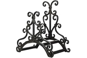Sungmor Heavy Duty Cast Iron Garden Hose Holder - Wall Mounted Water Hose Hanger - European Vintage Pattern Decorative Hose Rack - Large Water Hose Bulter Storage - Indoor Outdoor Metal Hose Stand