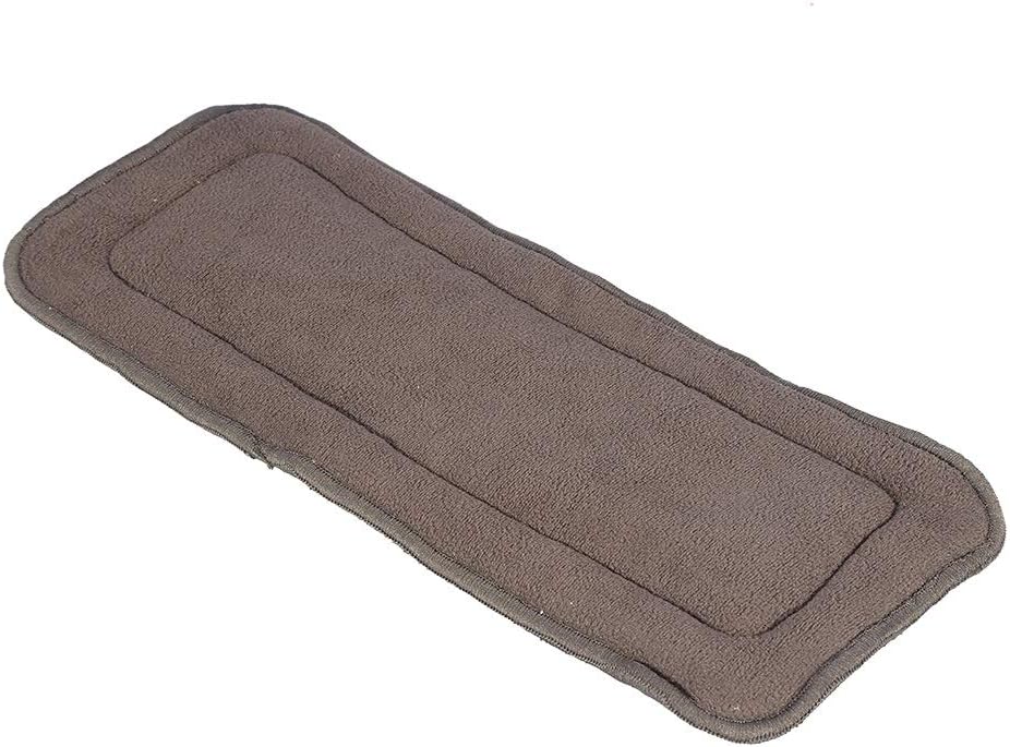 Cloth Diapers Inserts - Bamboo Inserts, Reusable Washable 5 Layers Adult Bamboo Charcoal Cloth Nappy Liners (S) 5PCS