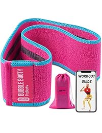 PeoBeo Fabric Resistance Bands   Hip Band Set of 3 Non Slip Hip Thruster Loop Bands for Glute Activation, Thick Grippy Fabric Booty Bands with Workout Book