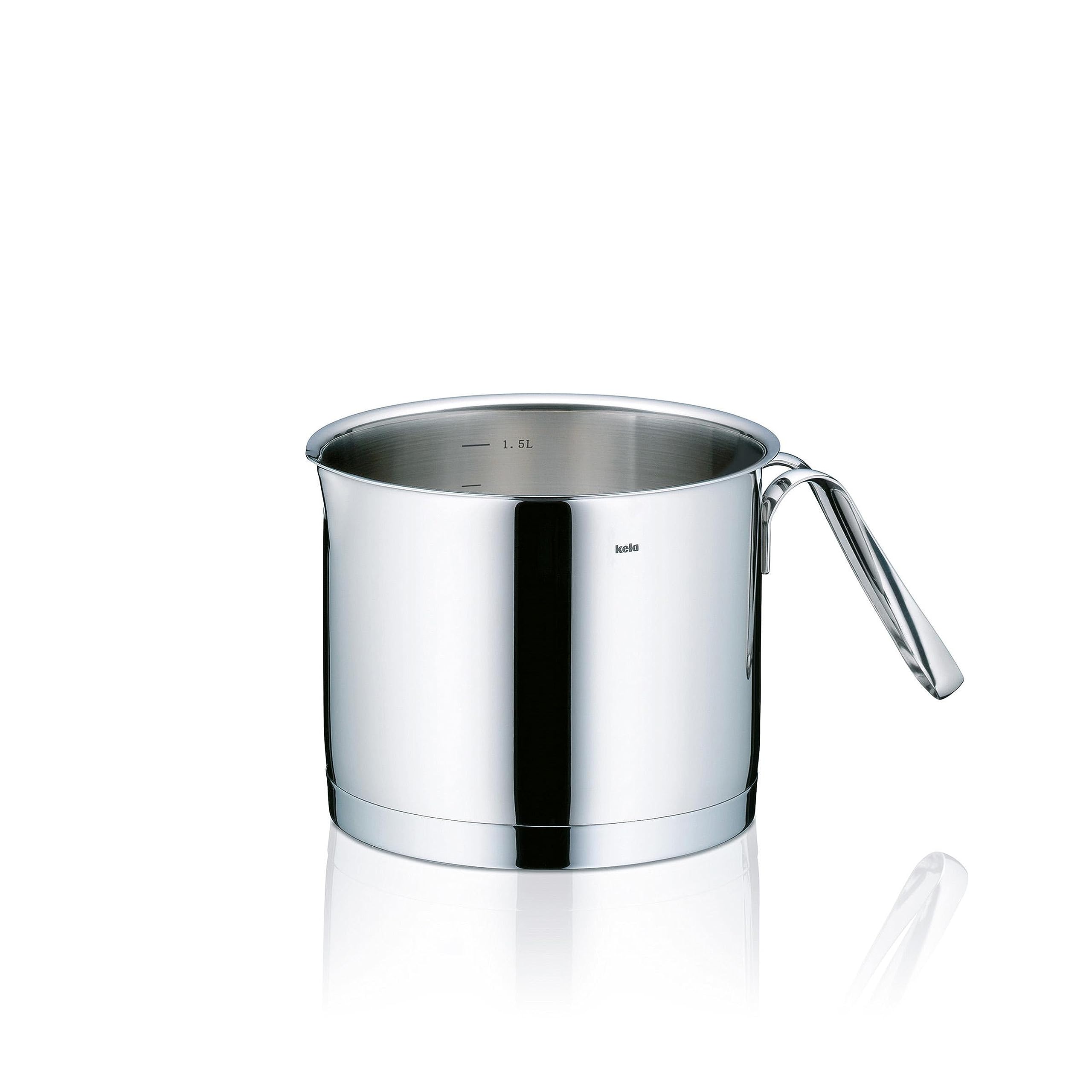 Kela "Cailin Milk Pan, Stainless Steel, Silver shiny, 14 cm