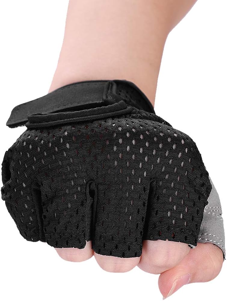 Fitness Gloves Men Half Finger Cycling Driving Gloves Anti-skid GYM Training Gripper Gloves Callus Guard Workout Weight Lifting Gloves Sports Mountain Road Biking Yoga Gloves Motorbike Riding Mittens - Image 5