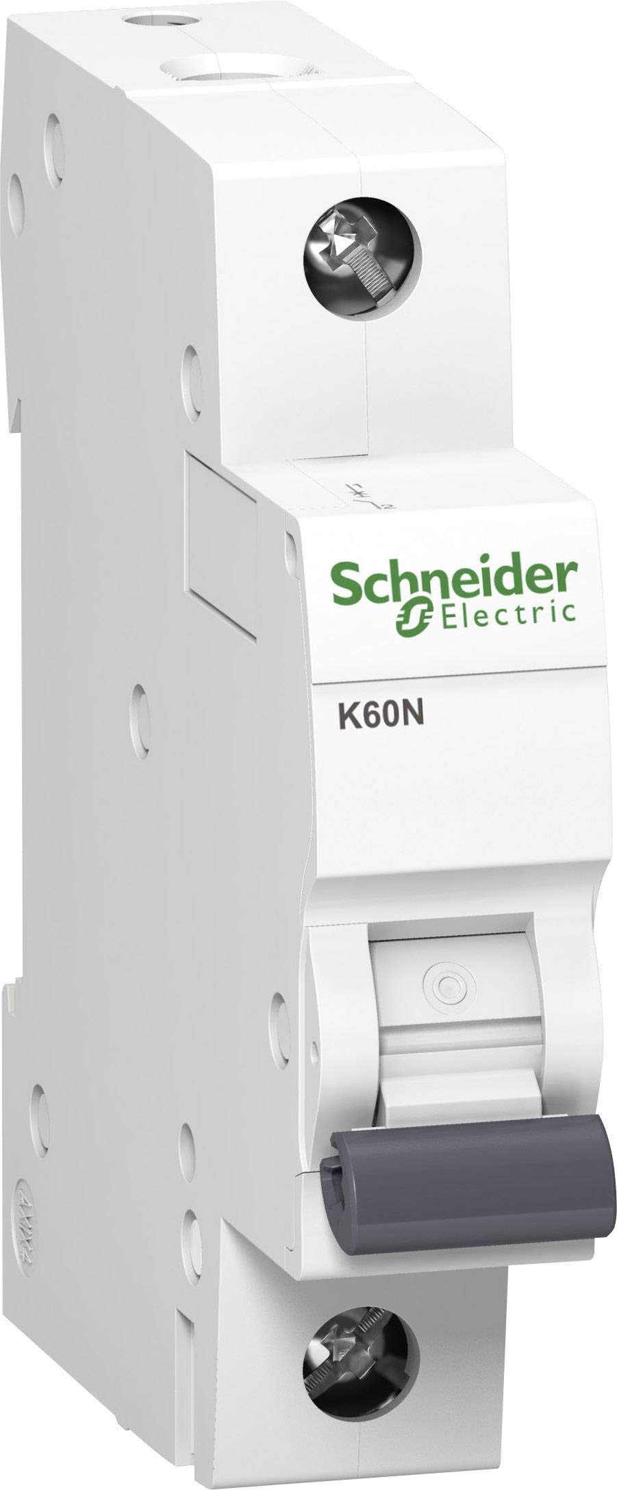 Schneider A9K02102 Circuit Breaker K60N 1P, 2A, C Characteristics, 6kA, White