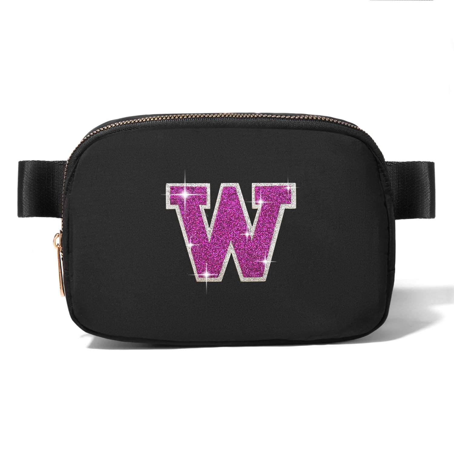 Photo 1 of 6 7 8 9 10 11 12 Year Old Girl Gifts Personalized Birthday Gifts for Her Sister Daughter Initial Crossbody Bag Fanny Pack Purse for Teen Girl Gifts Trendy Stuff Preppy Stuff (Black-W)