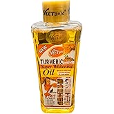 Cosmetics Skin-Tone Enhancing Oil, Organic Full Body Oil, Effective Gluta, tumeric Seed, & Almond Oil Blend for Dark Skin, Nourishing Face Oil & Vitamin C, and E, 200 ml