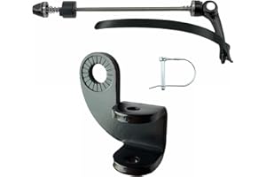 ODIER Bike Trailer Coupler Hitch and Extra Long Skewer Kit Titanium Alloy QR Axle (Hitch and Skewer kit)