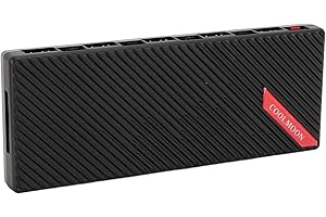 lyrlody ARGB Fan Hub with 10 Port 4 Pin, PWM Magnetic Base Design with Serial ATA Power for PC Case ARGB Fans and LED Strips