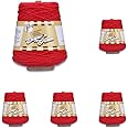 Lily Sugar'n Cream Cotton Cone Yarn, 14 oz, Red, 1 Cone (Pack of 5)