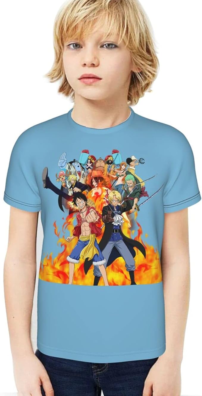 Amazon Co Jp おしゃれ Tシャツ ワンピース One Piece 2 3dプリント 男の子 T Shirt キッズ 半袖 子供服 通気性が良く 肌に優しく 服 ファッション小物