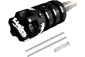 SAMICK SPORTS Archery Cushion Plunger for Recurve Bow - Aluminum Alloy Screw-in Shock Absorption Pressure Button with Adjustable Arrow Rest & Bow Stabilizer - Essential Bow Accessories