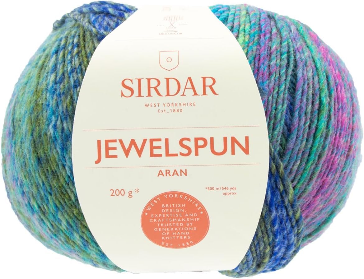 Sirdar Jewelspun Aran, Midnight Sapphire (853), 200g