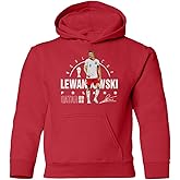 LES TRICOT World Soccer 2022 Lewandowski 9 Poland Football Fans Youth Hooded Sweatshirt