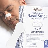 Nasal Strips – Extra Strength, White – Nasal Strips for Snoring. Get Better Sleep, and Breathe Easier. Nose Strips Snoring Solution for Better Breathing & Relieve Congestion - 30 Ct.