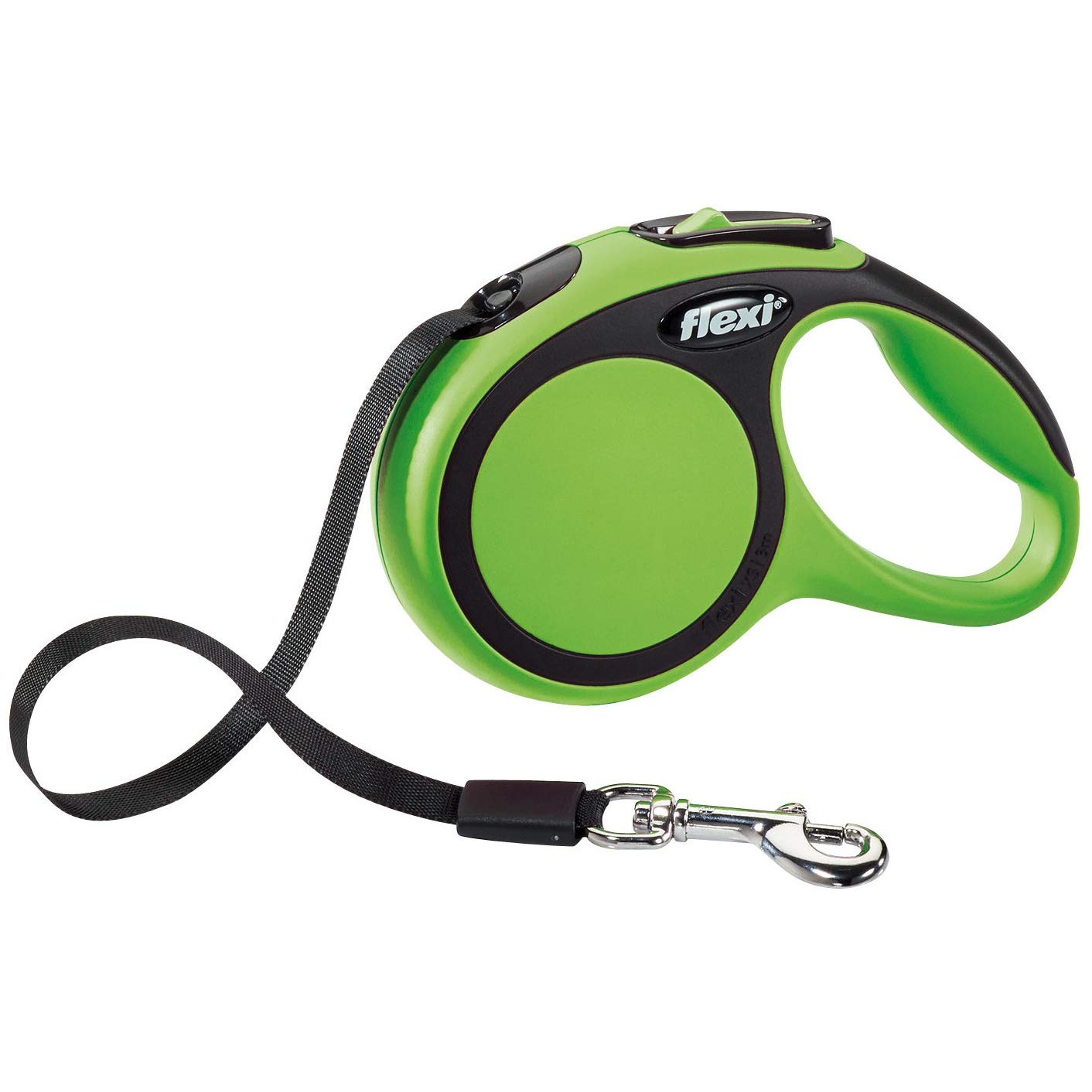 flexi New Comfort Retractable Tape Lead, X-Small, 3 m, Green