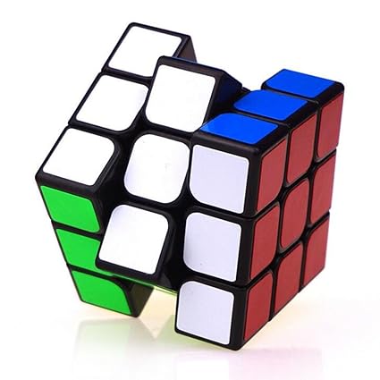Liumltao Professional Speed Twist Puzzle Brain Teasers Smoothly Fast 3x3x3 Speed Cube Speed Puzzle Magic Cube Stickerless cube Brain Teaser Black Edge
