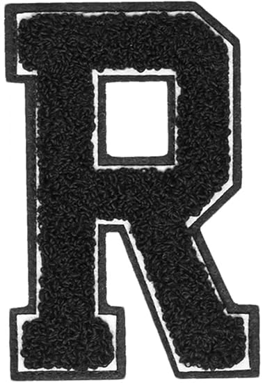 Urban Classics Aufnähbuchstaben UC Letter R, Schwarz, One Size