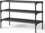Kitsure Premium Non-Woven Shoe Rack 63 x 30 x 39 cm Black