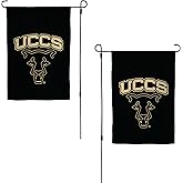 Desert Cactus University of Colorado Spring UCS Garden Flag – 19 x 12 inch UCCS Mountain Lions Banner, For Outdoor Display and Events (Design A)