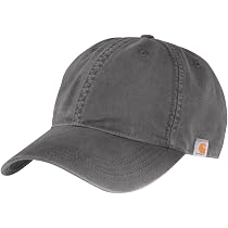 Carhartt Men's Cotton Canvas Cap, Navy Canvas, One Size : Amazon