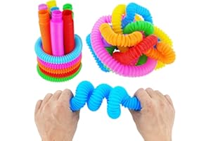 Tuko 24Packs Pop Tubes Sensory Toys,Motor Skills & Learning Toddler Toy for Kids