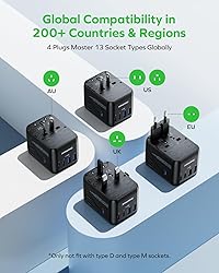 MOMAX Mini Universal Travel Adapter, GaN 70W