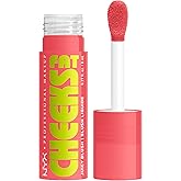 NYX PROFESSIONAL MAKEUP Fat Cheeks Liquid Blush, Buildable, Dewy Blush with Long-Lasting 12HR Wear - Fig Fizz (Soft Peach)