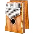 EASTROCK Kalimba Thumb Piano 17 Keys, Portable Mbira Finger Piano Tune Hammer and Study Instruction, Musical Instrument Gifts for Kids Adults Beginners Professional