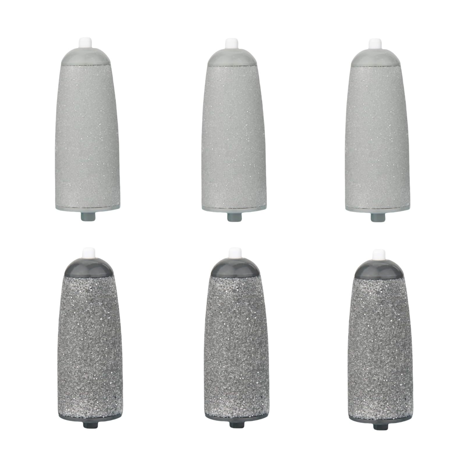 Premium Foot Grinder Roller Heads Compatible with JML NuYou Pedi Roller - Professional Callus Remover for Silky Smooth Feet (Grey, 6pcs)