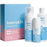 Teen Skin Care Kit 3-Step | Acne Face Wash Skin Care Regimen | Teen Skin Face Wash, Toner, & Moisturizer | Perfect for Teens Preteens & Kids Looking to Prevent Acne | 3 Pc Kit by Natural Outcome
