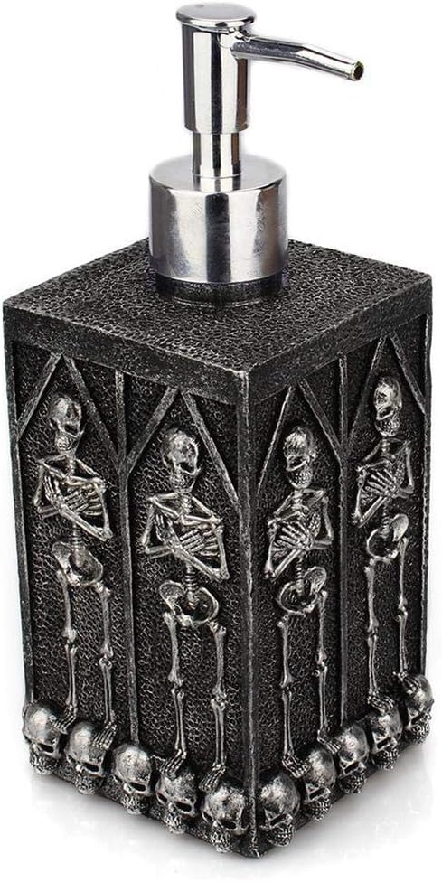 Amazon Com Foonee Skull Soap Dispenser For Bathroom 17 Oz Empty